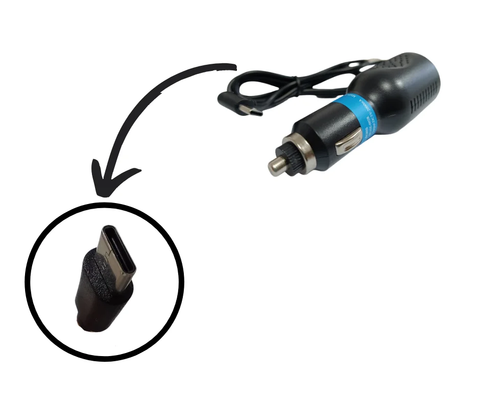 Cargador de mechero 12-24v USB-C.